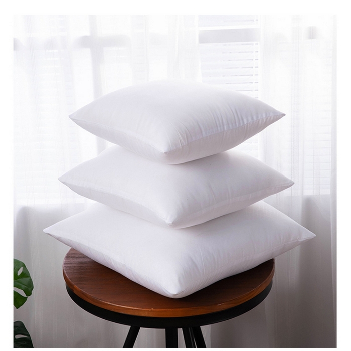 91家纺网 家纺一手货源 找家纺 永乐枕芯 2025新款超柔磨毛靠垫抱枕方枕头枕腰枕靠枕 白色 55x55cm/只