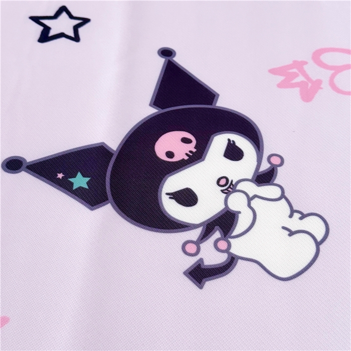 91家纺网 家纺一手货源 找家纺 萌宝家纺 2025新款三丽鸥凉感丝夏被凉席三件套幼儿园小学生宿舍系列 库洛米