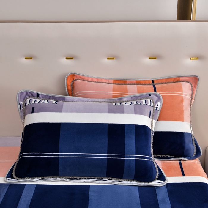 91家纺网 家纺一手货源 找家纺 芯诗曼2025新款8.5斤直播热款高克重牛奶绒法莱绒水晶金貂法莱绒四件套 格调生活