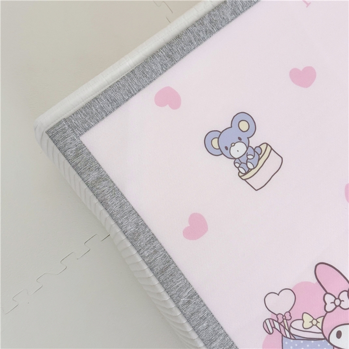 91家纺网 家纺一手货源 找家纺 萌宝家纺 2025新款三丽鸥凉感丝夏被凉席三件套幼儿园小学生宿舍系列 美乐蒂