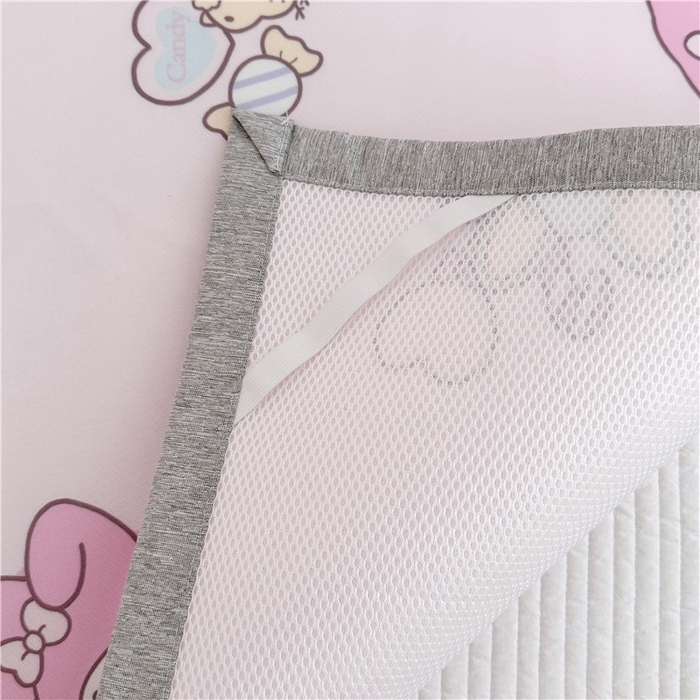 91家纺网 家纺一手货源 找家纺 萌宝家纺 2025新款三丽鸥凉感丝夏被凉席三件套幼儿园小学生宿舍系列 美乐蒂