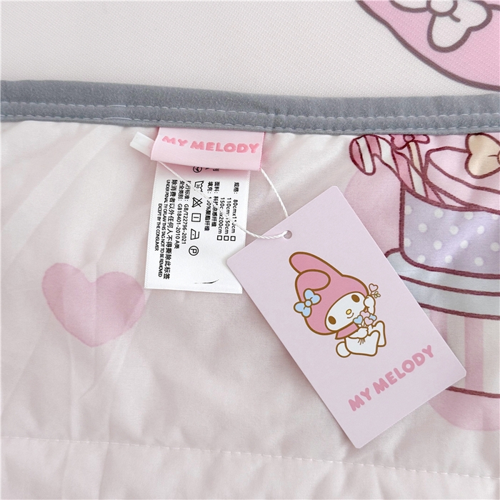 91家纺网 家纺一手货源 找家纺 萌宝家纺 2025新款三丽鸥凉感丝夏被凉席三件套幼儿园小学生宿舍系列 美乐蒂