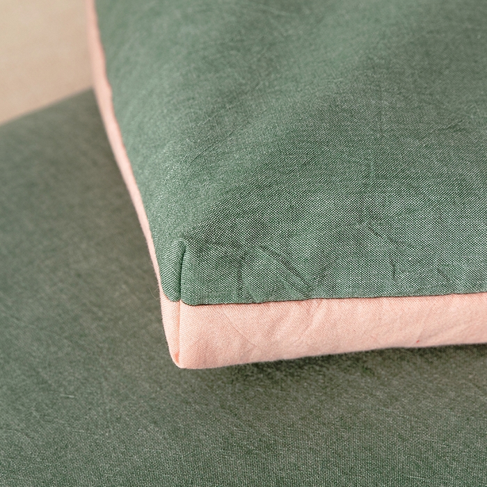 91家纺网 家纺一手货源 找家纺 小米枕芯 2025新款水洗棉荞麦枕头枕芯 绿色