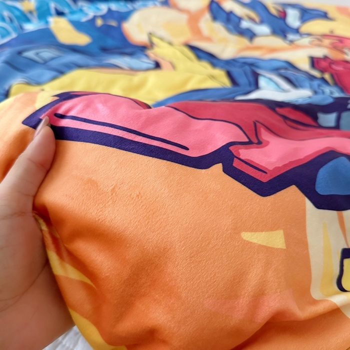 91家纺网 家纺一手货源 找家纺 萌宝家纺 2025新款可拆洗A类儿童豆豆绒大豆冬被儿童婴儿绒春秋被安抚被被子被芯 机甲战士