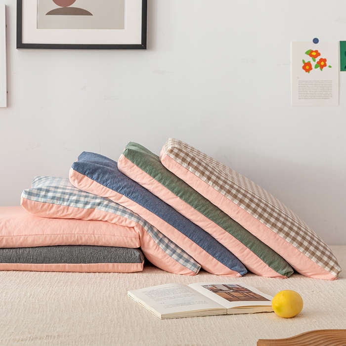 91家纺网 家纺一手货源 找家纺 小米枕芯 2025新款水洗棉荞麦枕头枕芯 组合