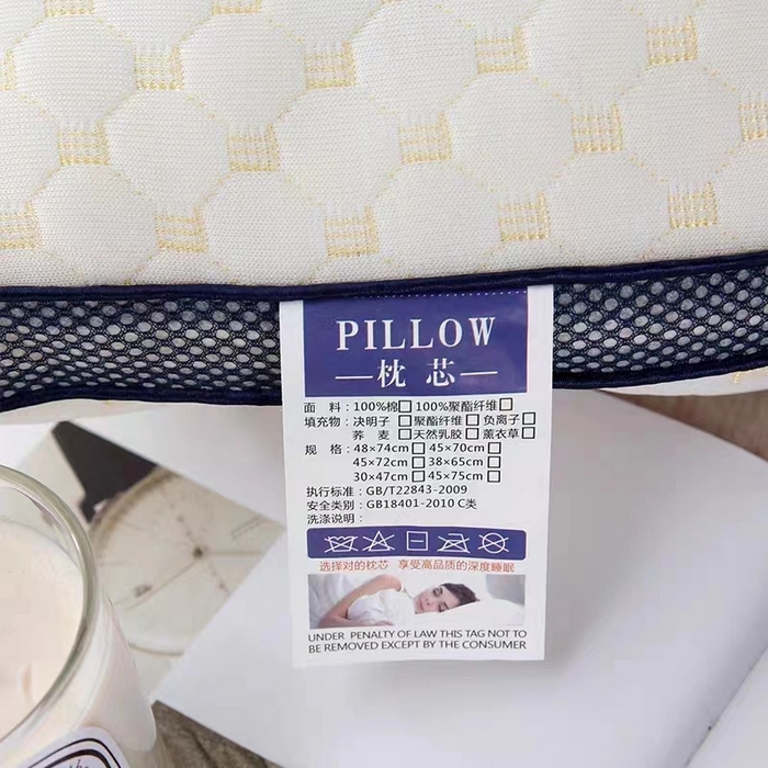 91家纺网 家纺一手货源 找家纺 （总）永乐枕芯 2025新款 水立方透气分区按摩颗粒护颈枕芯