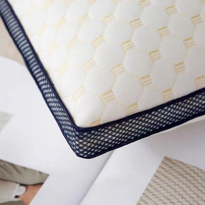 91家纺网 家纺一手货源 找家纺 （总）永乐枕芯 2025新款 水立方透气分区按摩颗粒护颈枕芯