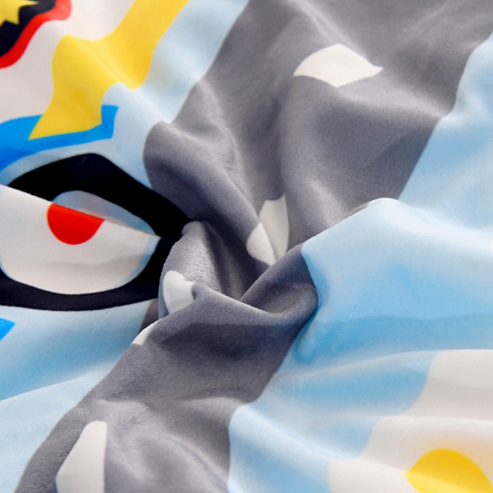 91家纺网 家纺一手货源 找家纺 萌宝家纺 2025新款可拆洗A类儿童豆豆绒大豆冬被儿童婴儿绒春秋被安抚被被子被芯 汽车乐园-蓝