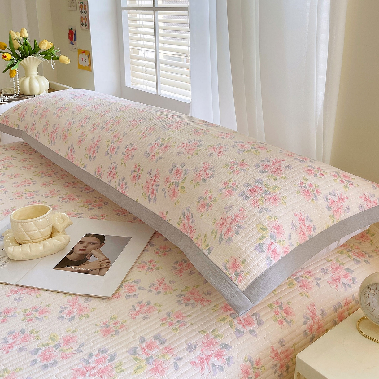 91家纺网 家纺一手货源 找家纺 （总）雨彤家纺 2025新款A类双层纱夹棉双人枕巾