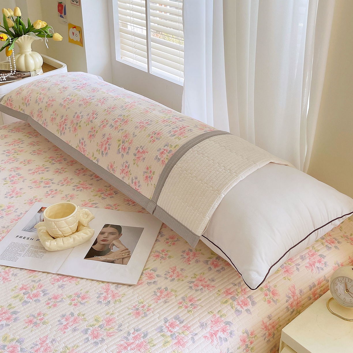 91家纺网 家纺一手货源 找家纺 （总）雨彤家纺 2025新款A类双层纱夹棉双人枕巾