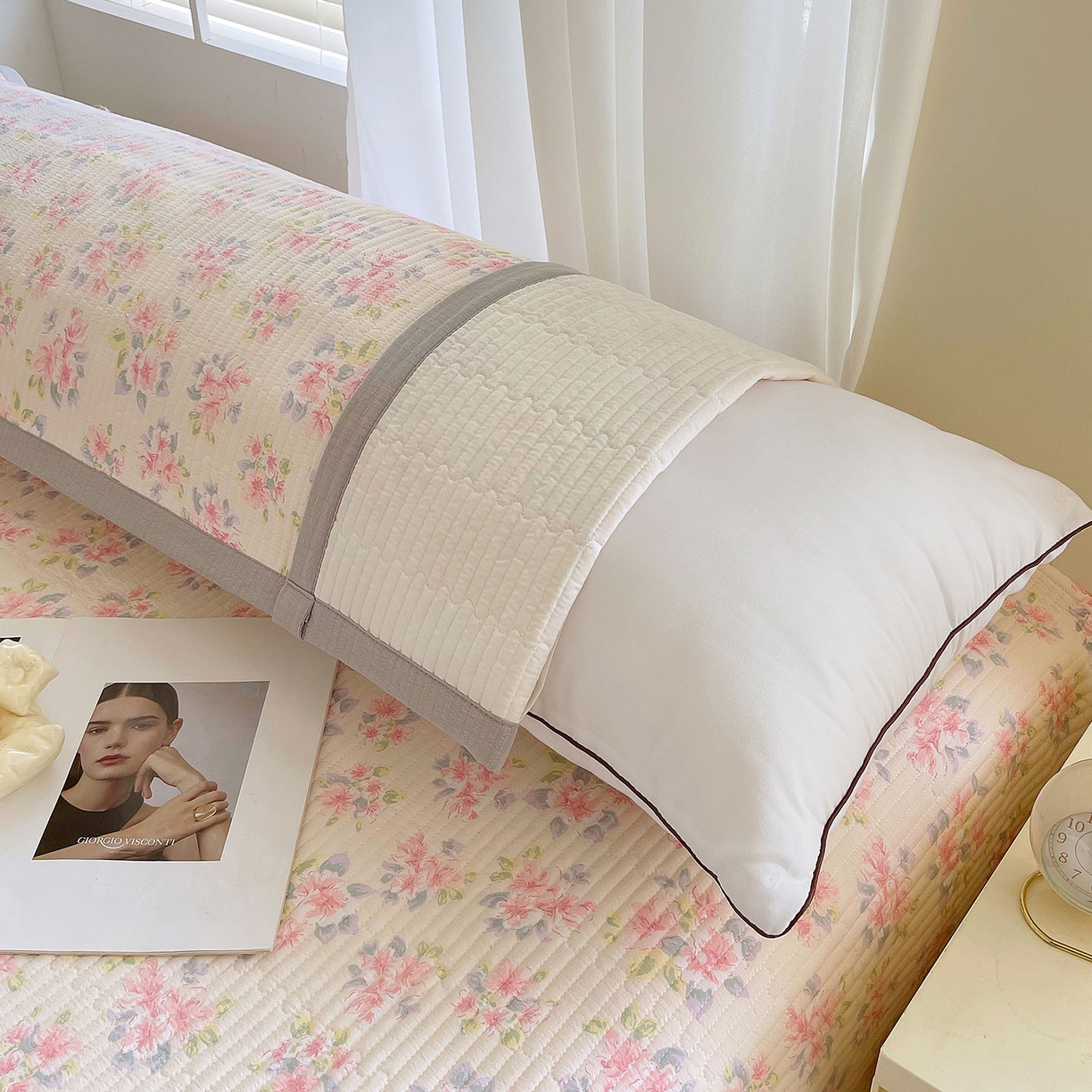 91家纺网 家纺一手货源 找家纺 （总）雨彤家纺 2025新款A类双层纱夹棉双人枕巾