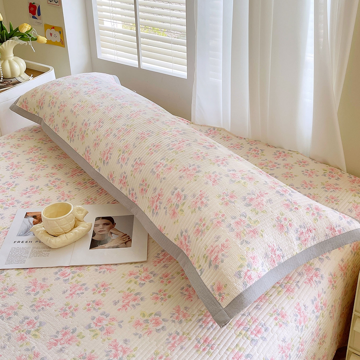 91家纺网 家纺一手货源 找家纺 （总）雨彤家纺 2025新款A类双层纱夹棉双人枕巾