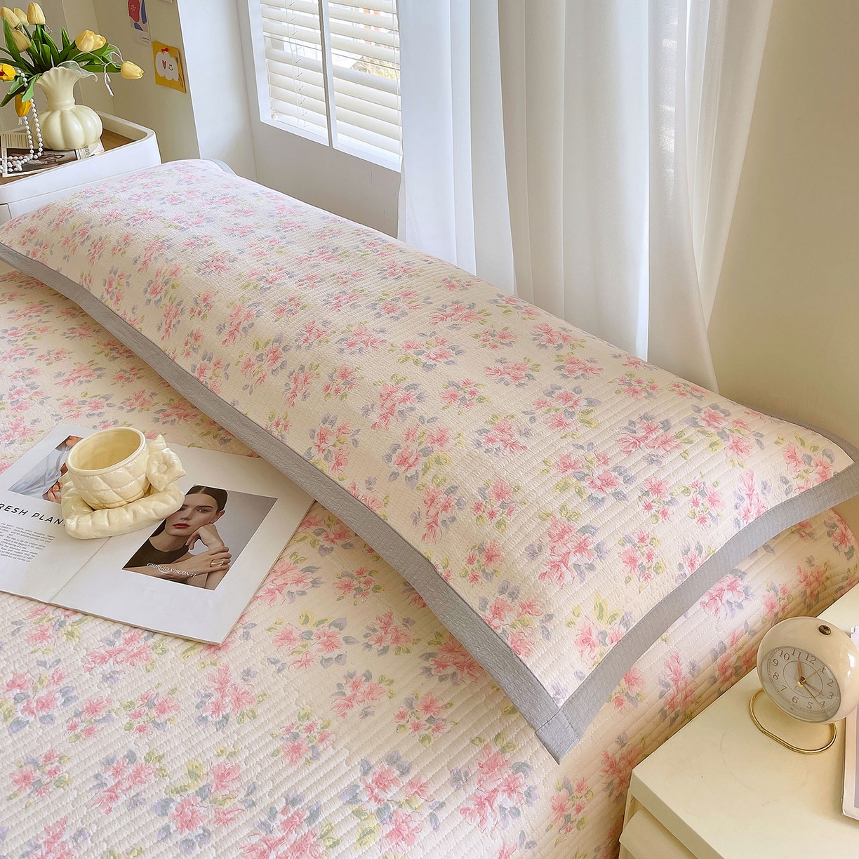 91家纺网 家纺一手货源 找家纺 （总）雨彤家纺 2025新款A类双层纱夹棉双人枕巾