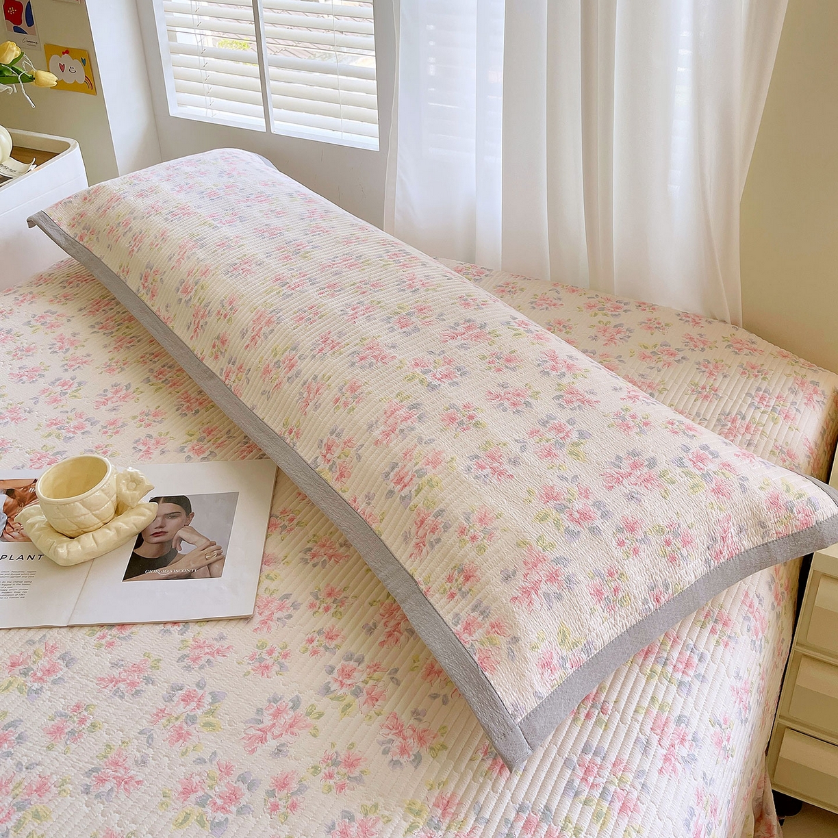 91家纺网 家纺一手货源 找家纺 （总）雨彤家纺 2025新款A类双层纱夹棉双人枕巾