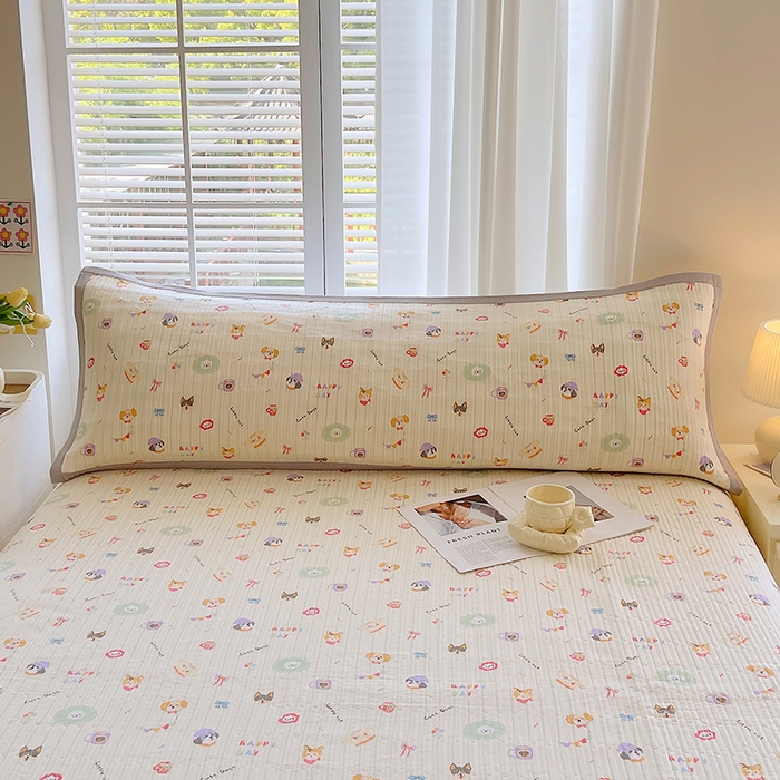 91家纺网 家纺一手货源 找家纺 （总）雨彤家纺 2025新款A类双层纱夹棉双人枕巾