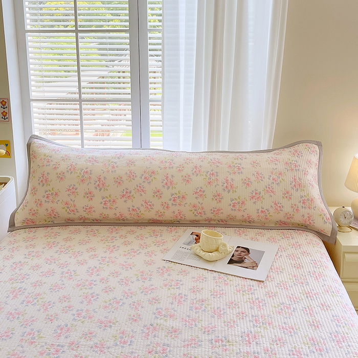 雨彤家纺 2025新款A类双层纱夹棉双人枕巾 槐夏风清