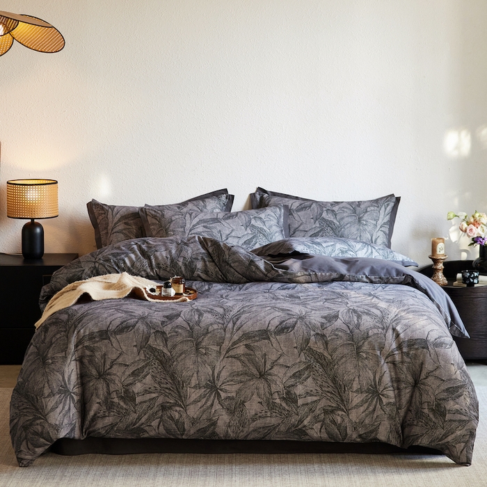 91家纺网 家纺一手货源 找家纺 （总）千朵森 2025新款全棉拼角印花磨毛四件套