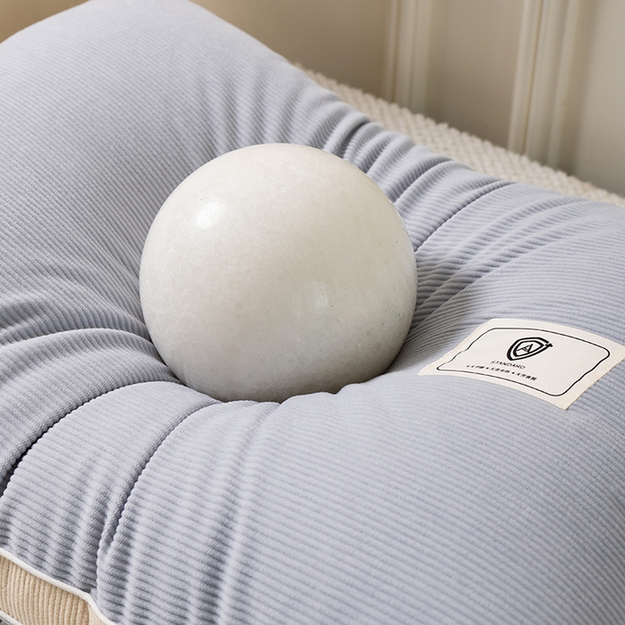 91家纺网 家纺一手货源 找家纺 （总）小米枕芯 2025新款灯芯绒按摩护颈枕头枕芯