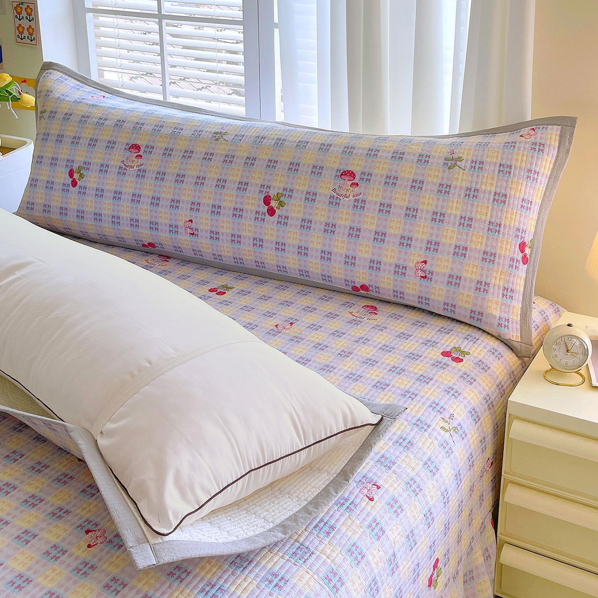 91家纺网 家纺一手货源 找家纺 雨彤家纺 2025新款A类双层纱夹棉双人枕巾 森田原野