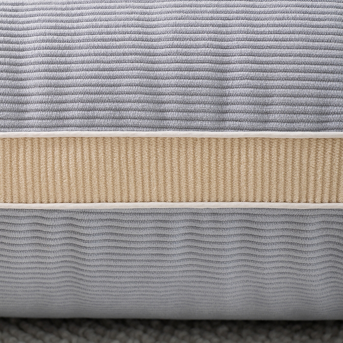 91家纺网 家纺一手货源 找家纺 小米枕芯 2025新款灯芯绒按摩护颈枕头枕芯 灰色