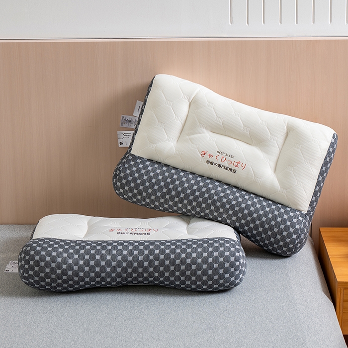 91家纺网 家纺一手货源 找家纺 （总）小米枕芯 2025新款日式反牵引乳胶护颈枕头枕芯