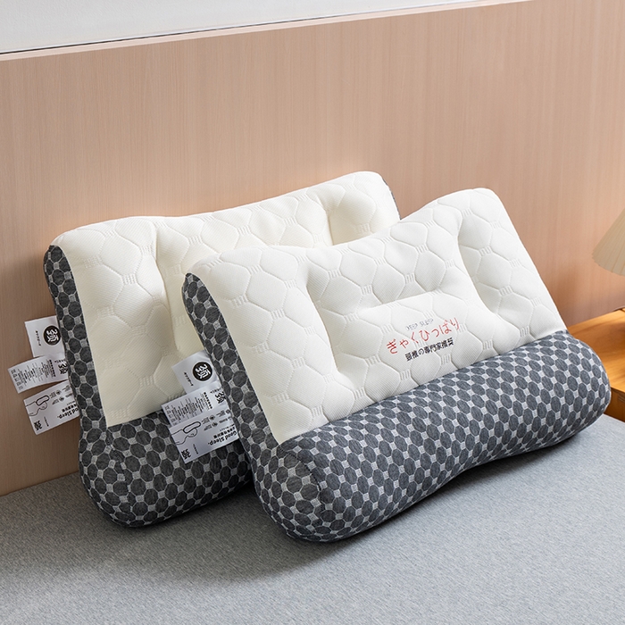 91家纺网 家纺一手货源 找家纺 （总）小米枕芯 2025新款日式反牵引乳胶护颈枕头枕芯