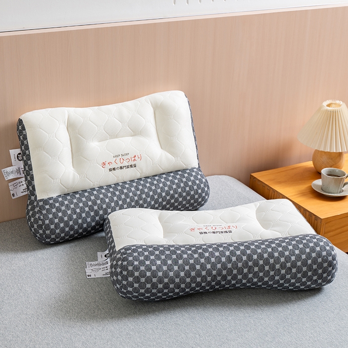 91家纺网 家纺一手货源 找家纺 （总）小米枕芯 2025新款日式反牵引乳胶护颈枕头枕芯