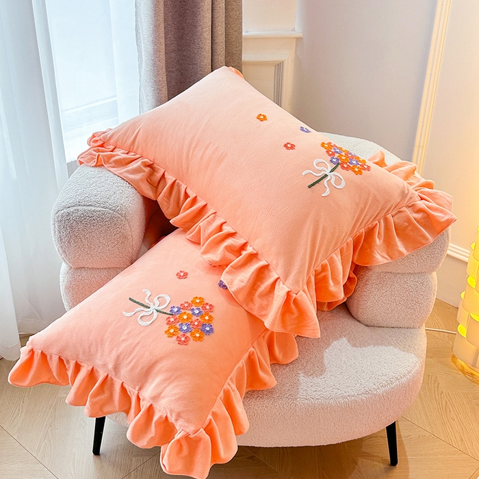 91家纺网 家纺一手货源 找家纺 （总）唐人居 2025新款水晶绒毛巾绣四件套--幸福花开系列