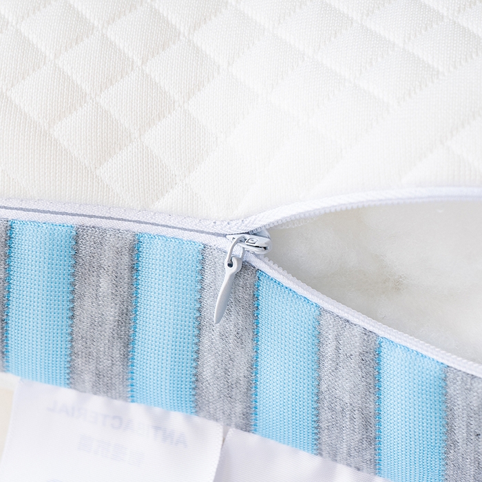 91家纺网 家纺一手货源 找家纺 小米枕芯 2025新款爱情海刺绣护颈枕头枕芯 蓝色