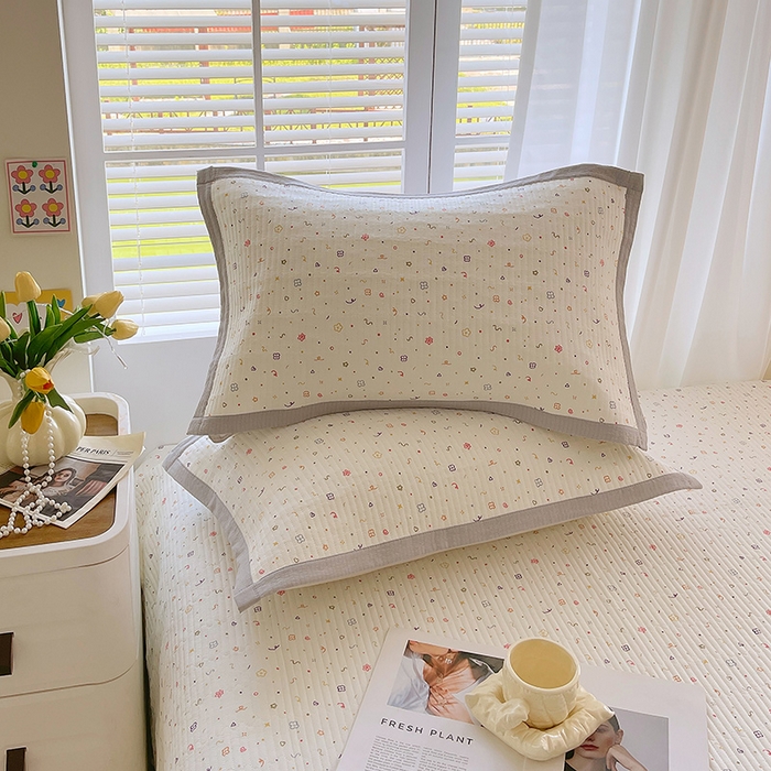 91家纺网 家纺一手货源 找家纺 （总）雨彤家纺 2025新款A类双层纱夹棉单人枕巾