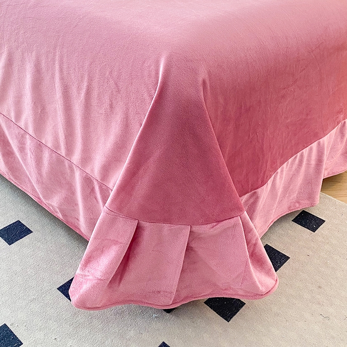 91家纺网 家纺一手货源 找家纺 唐人居 2025新款水晶绒毛巾绣四件套--幸福花开系列 幸福花开-豆沙