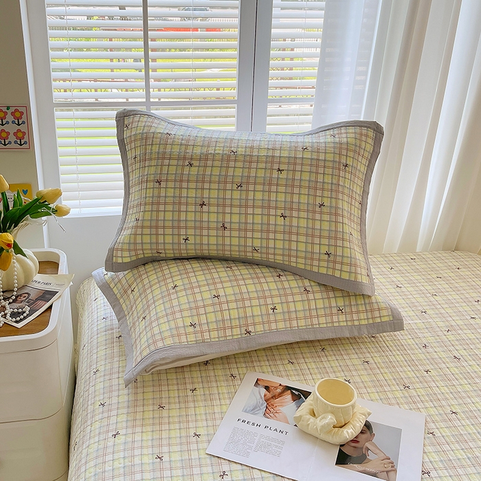 91家纺网 家纺一手货源 找家纺 （总）雨彤家纺 2025新款A类双层纱夹棉单人枕巾