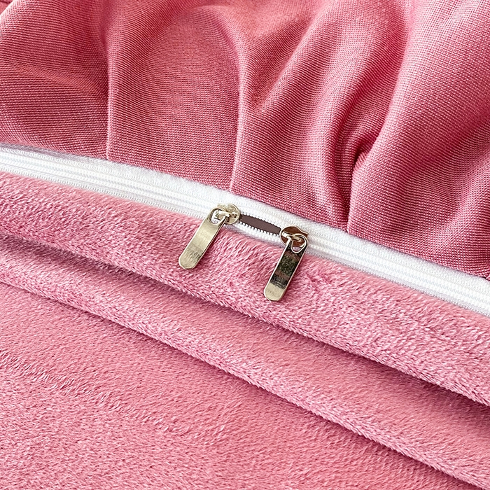 91家纺网 家纺一手货源 找家纺 唐人居 2025新款水晶绒毛巾绣四件套--幸福花开系列 幸福花开-豆沙