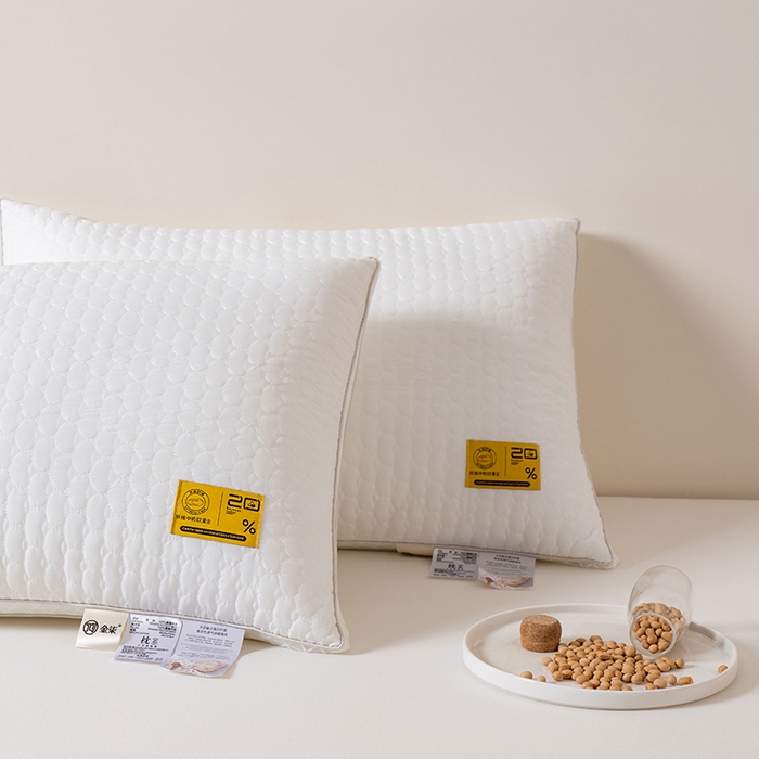 91家纺网 家纺一手货源 找家纺 小米枕芯 2025新款大豆棉柔枕头枕芯 大豆棉柔枕低枕