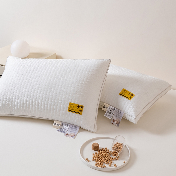 91家纺网 家纺一手货源 找家纺 小米枕芯 2025新款大豆棉柔枕头枕芯 大豆棉柔枕高枕