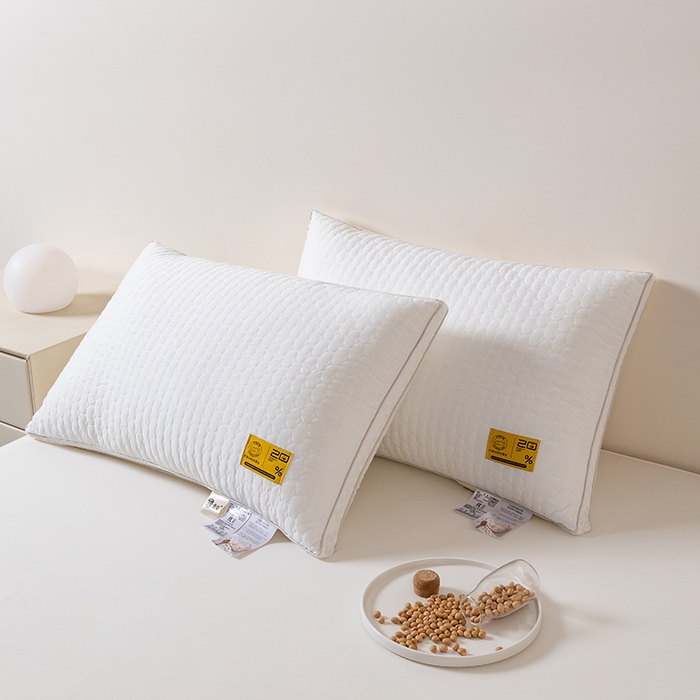 91家纺网 家纺一手货源 找家纺 小米枕芯 2025新款大豆棉柔枕头枕芯 大豆棉柔枕低枕