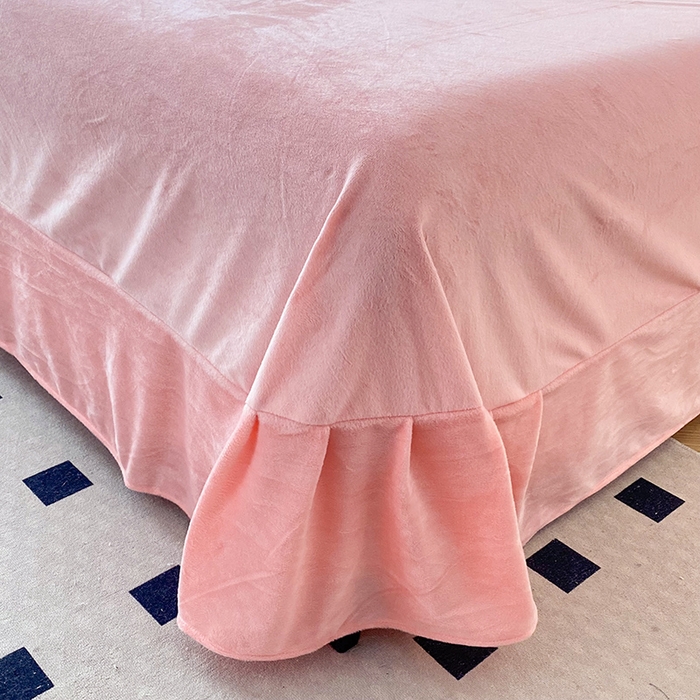 91家纺网 家纺一手货源 找家纺 唐人居 2025新款水晶绒毛巾绣四件套--幸福花开系列 幸福花开-玉色