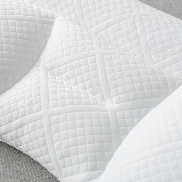 91家纺网 家纺一手货源 找家纺 小米枕芯 2025新款二代升三代针织牵引护颈枕头枕芯 蓝色带腰卡/单只装