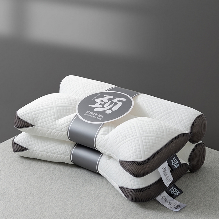 小米枕芯 2025新款二代升三代针织牵引护颈枕头枕芯 灰色/双只装