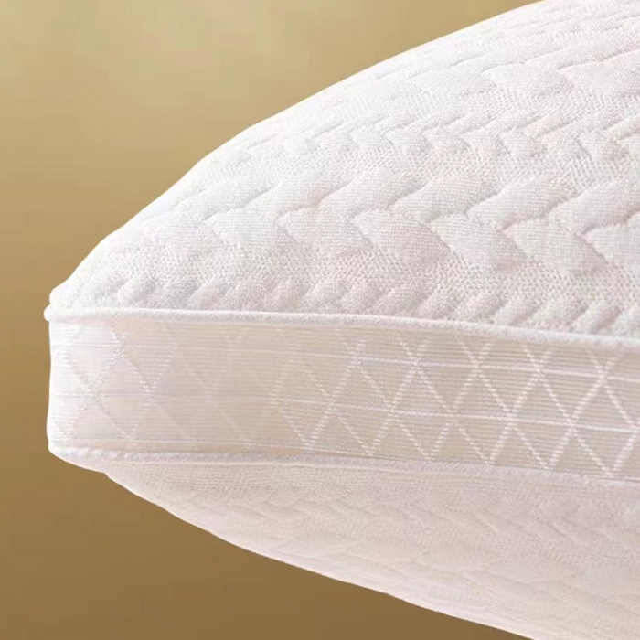 91家纺网 家纺一手货源 找家纺 （总）永乐枕芯 2025新款针织棉麦穗格立体网边枕