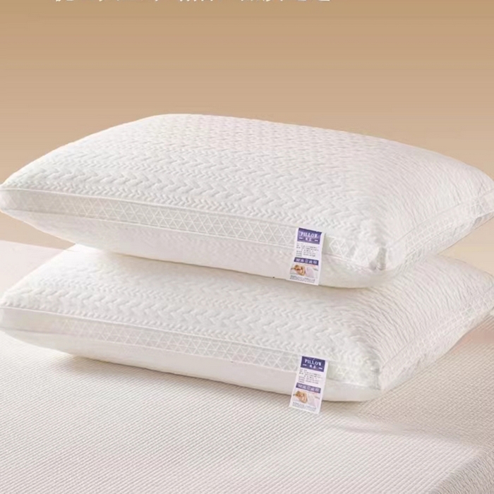 91家纺网 家纺一手货源 找家纺 （总）永乐枕芯 2025新款针织棉麦穗格立体网边枕