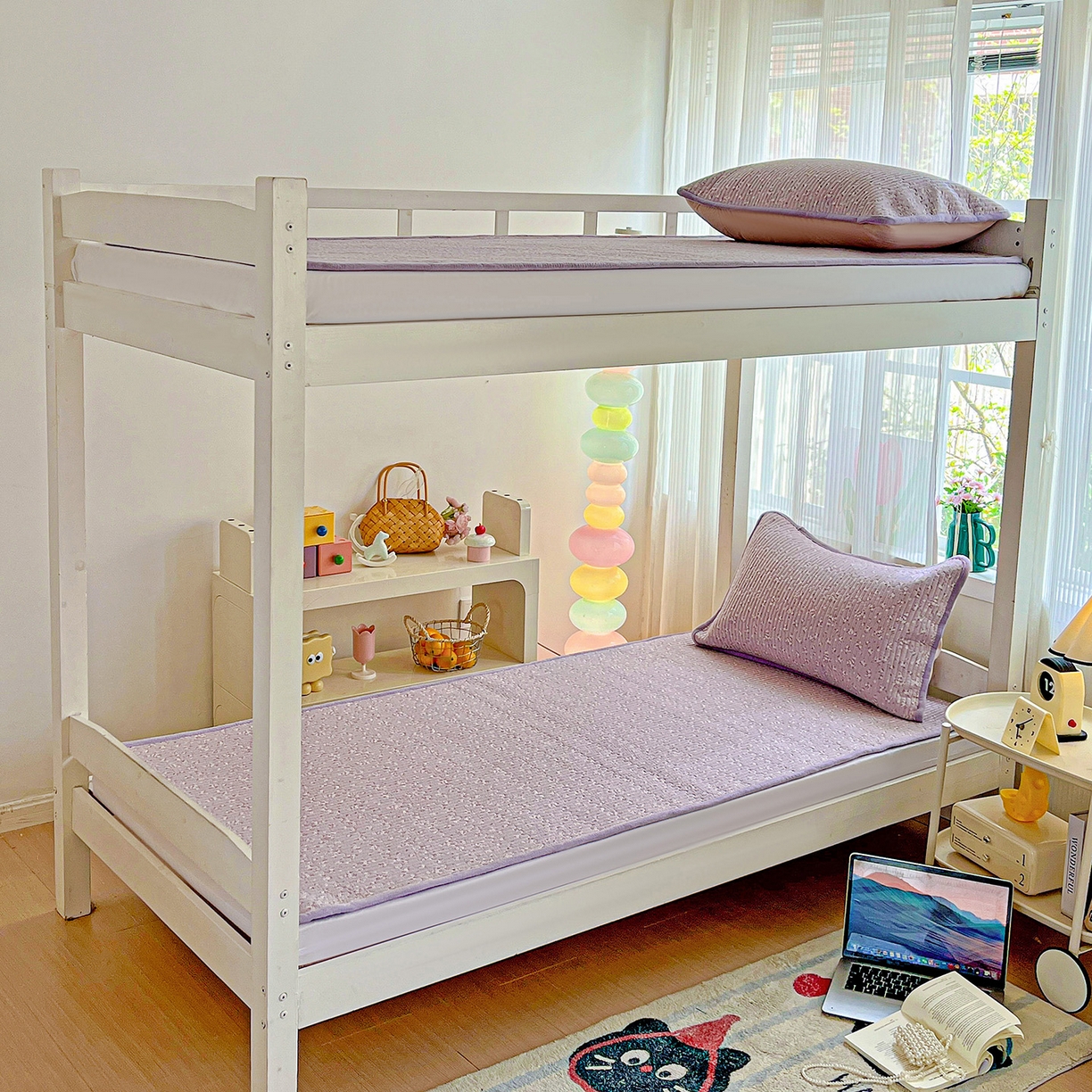 91家纺网 家纺一手货源 找家纺 恒尚居 2025新款纯棉牛奶绒学生床垫 双面两用夹棉床单床垫-秋冬款 四季通用 花言-A纯棉-B牛奶绒