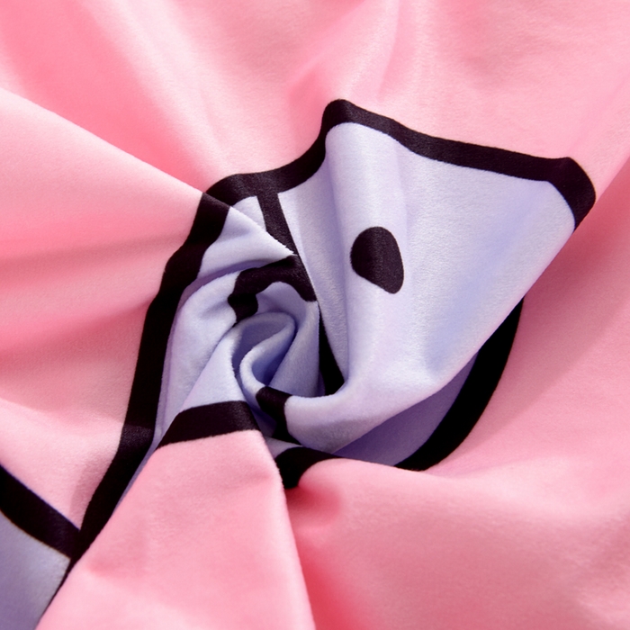 91家纺网 家纺一手货源 找家纺 萌宝家纺 2025秋冬幼儿园宝宝绒婴儿绒三件套被子六件套 小猫咪