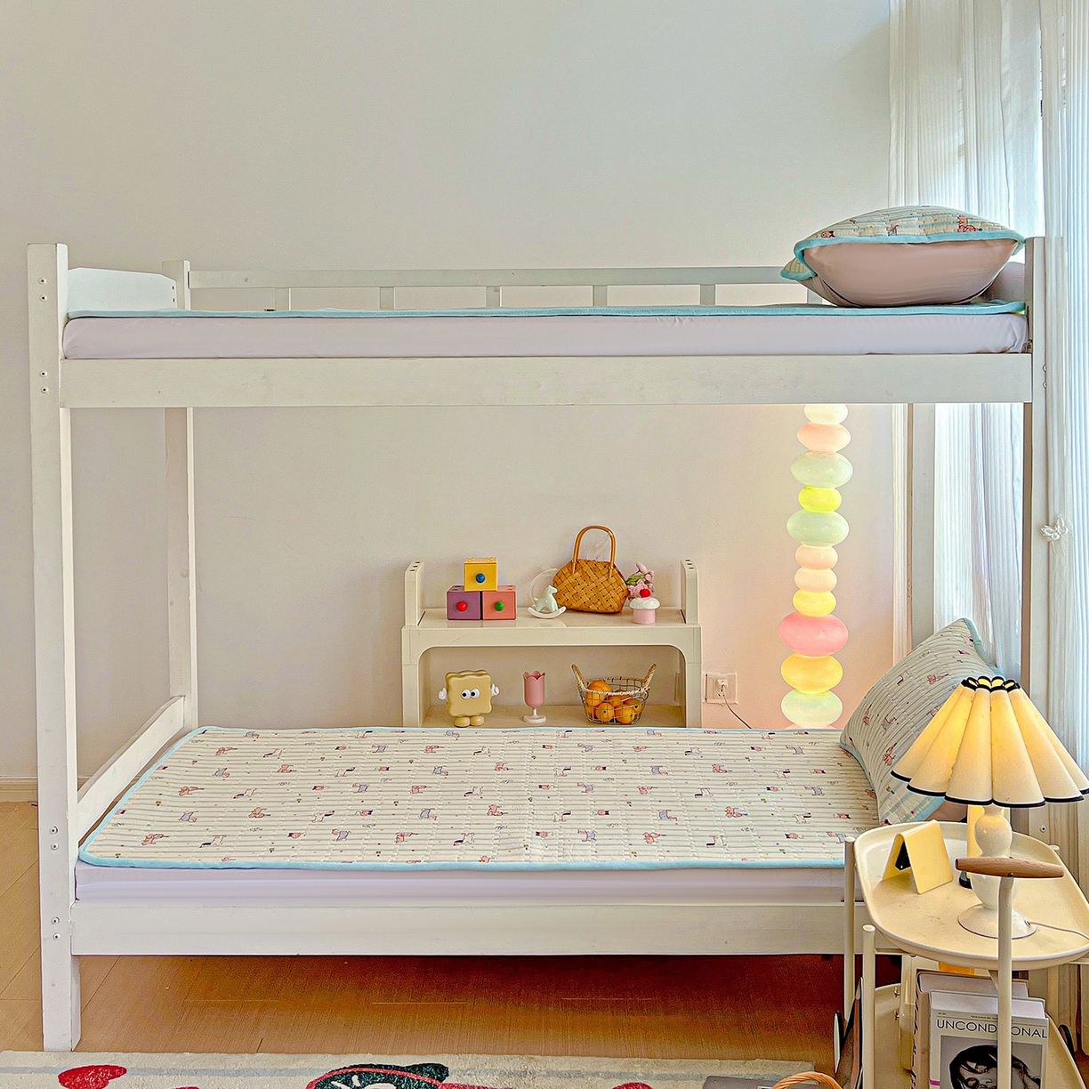 91家纺网 家纺一手货源 找家纺 恒尚居 2025新款纯棉牛奶绒学生床垫 双面两用夹棉床单床垫-秋冬款 四季通用 机灵旺仔-A纯棉-B牛奶绒