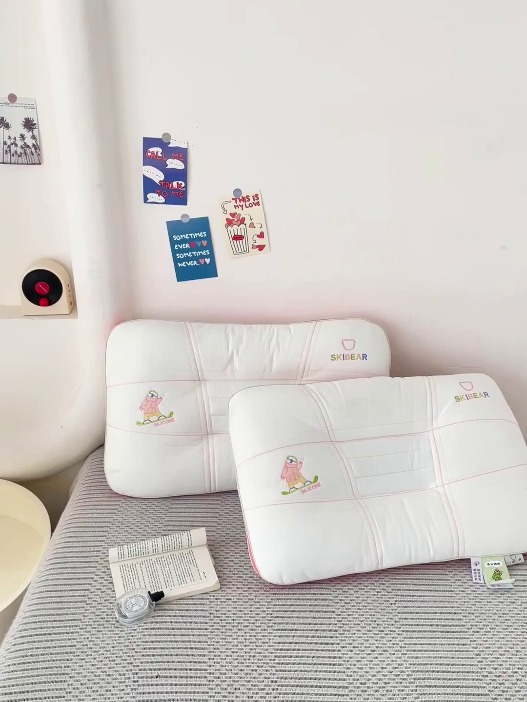 91家纺网 家纺一手货源 找家纺 （总）晚儿 2025新款滑板熊护颈枕头枕芯