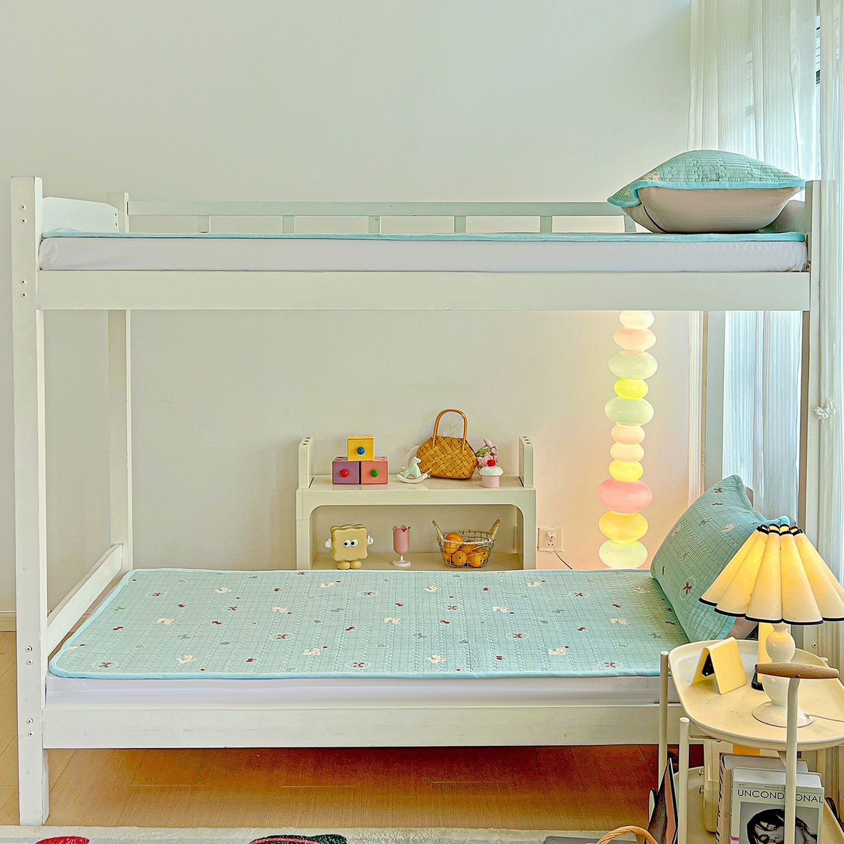 91家纺网 家纺一手货源 找家纺 恒尚居 2025新款纯棉牛奶绒学生床垫 双面两用夹棉床单床垫-秋冬款 四季通用 蓝象-A纯棉-B牛奶绒