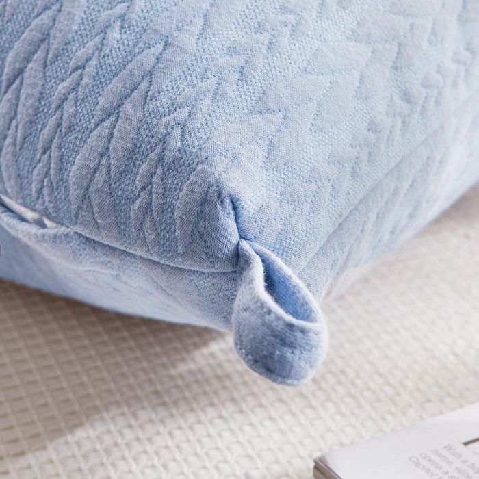 91家纺网 家纺一手货源 找家纺 小米枕芯 2025新款针织麻花枕头枕芯 麻花蓝【一对装】