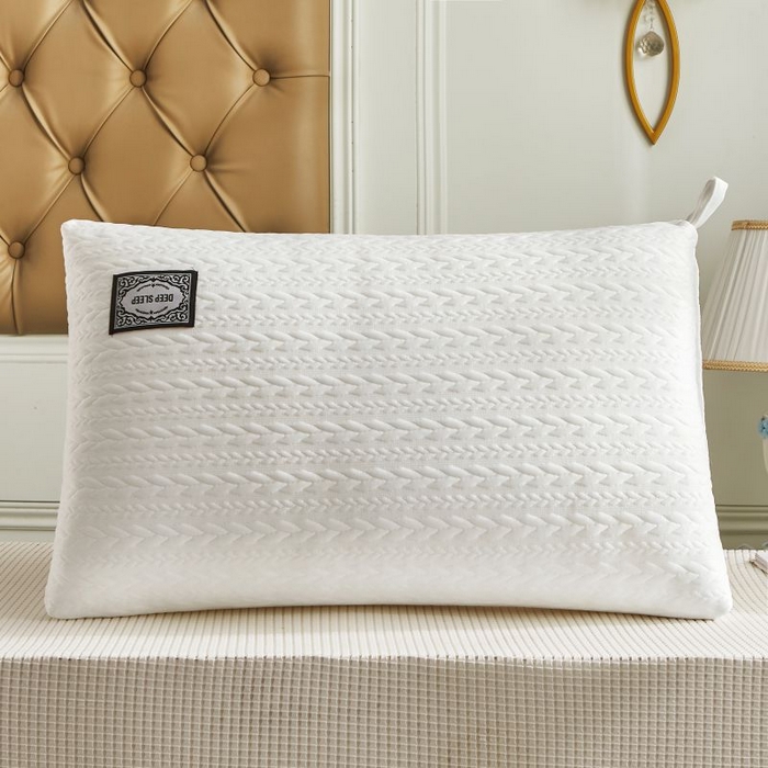 91家纺网 家纺一手货源 找家纺 小米枕芯 2025新款针织麻花枕头枕芯 麻花白【单只装】