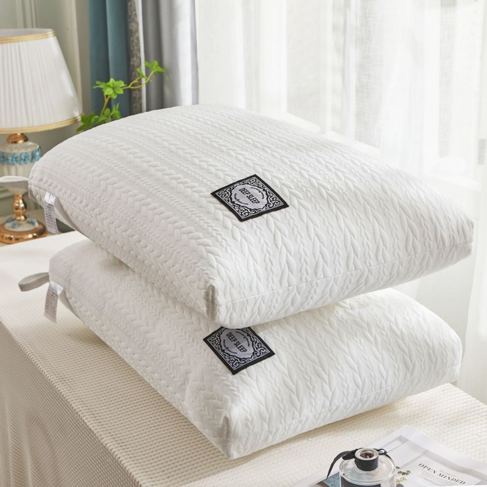 91家纺网 家纺一手货源 找家纺 小米枕芯 2025新款针织麻花枕头枕芯 麻花白【单只装】