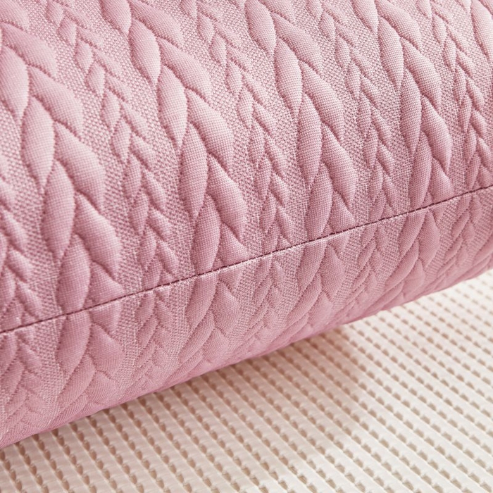 91家纺网 家纺一手货源 找家纺 小米枕芯 2025新款针织麻花枕头枕芯 麻花粉【单只装】